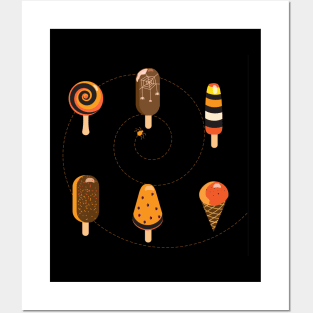 Halloween Party Ice cream Modern decoration Birthday gifts Posters and Art